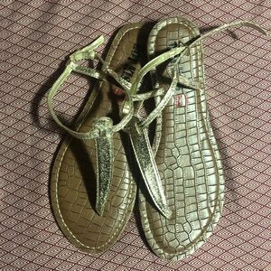 Gold sandals